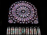 Paris 16 Notre Dame North Rose Window Centre Has Virgin Mary and Christ Child 